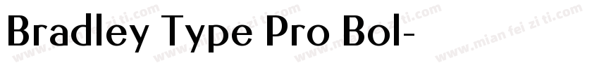 Bradley Type Pro Bol字体转换